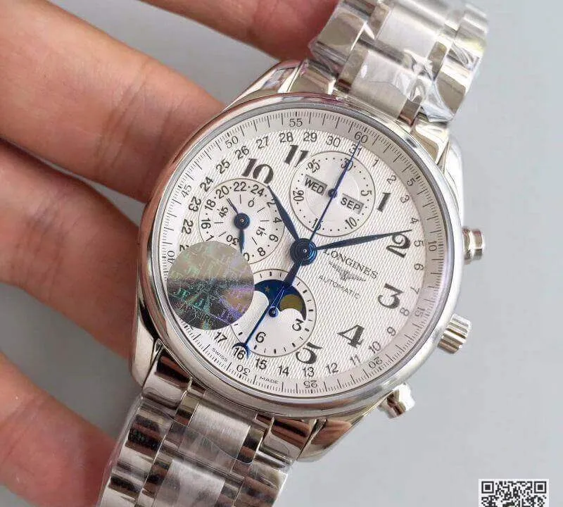 Longines Master Moonphase L2.673.4.78.6 JF factory 1:1 Best Edition Replica Watch Swiss ETA7751